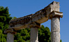 Ancient Olympia Philippeion circular memorial ancient Greece stock photos 